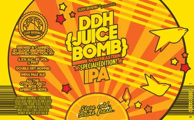 DDH Juice Bomb label