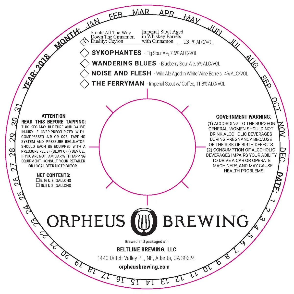 Stouts All The Way Down The Cinnamon Duality: Ceylon — full label as filed with TTB