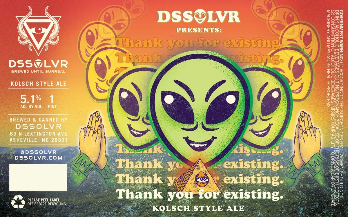 Thank You For Existing. label art — DSSOLVR