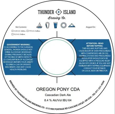 Oregon Pony CDA label