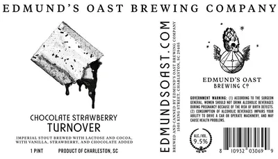 Chocolate Strawberry Turnover label