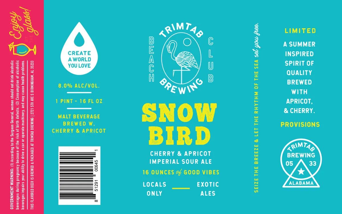 Snow Bird — full label as filed with TTB