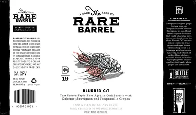 Blurred CST label