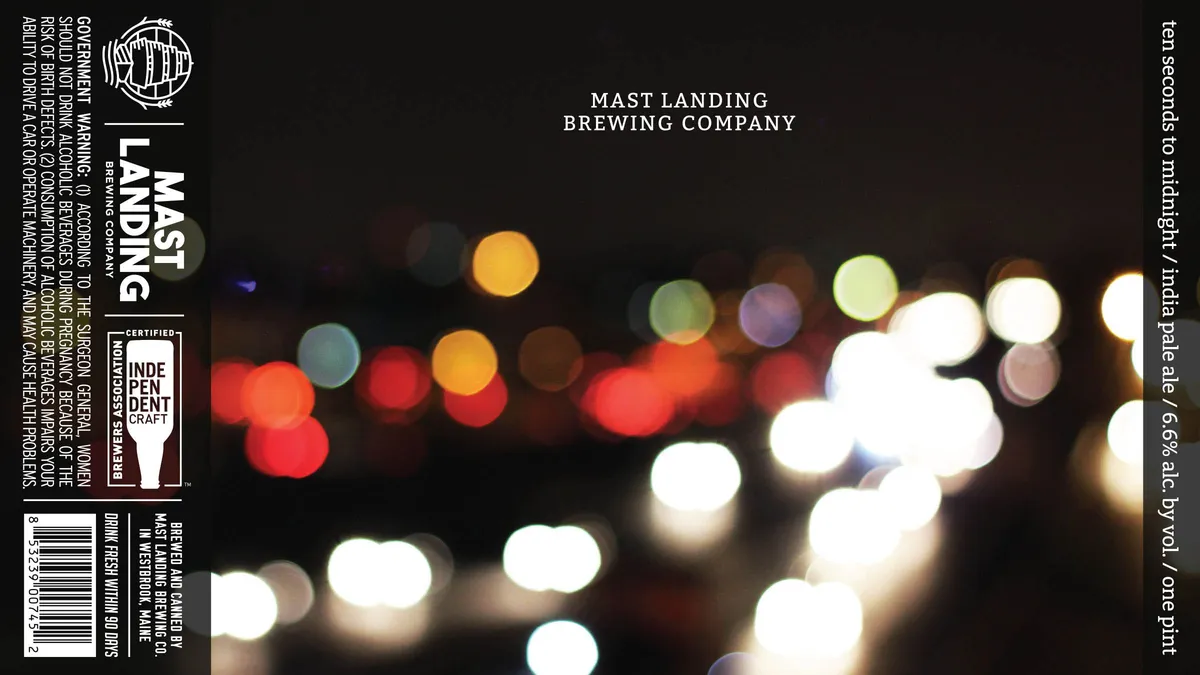 Ten Seconds To Midnight — full label as filed with TTB
