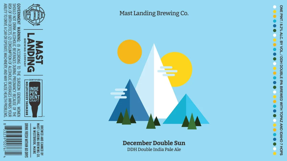 December Double Sun — full label as filed with TTB