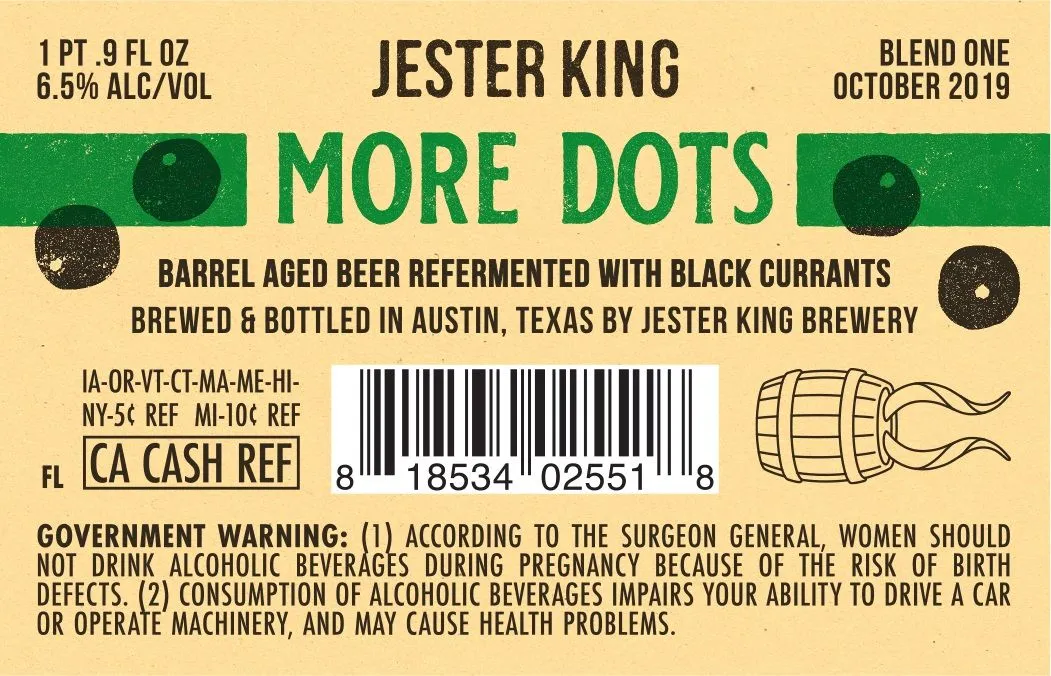 More Dots — full label as filed with TTB