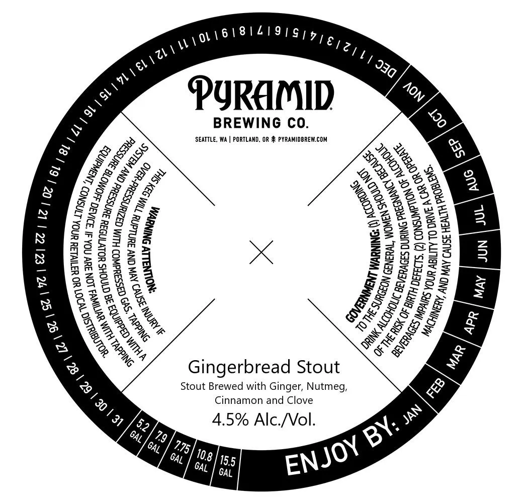 Gingerbread Stout — full label as filed with TTB