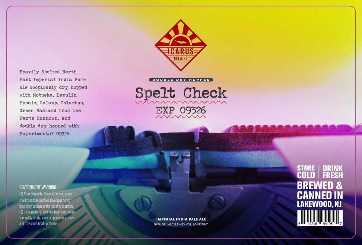 Spelt Check EXP 09326 — full label as filed with TTB