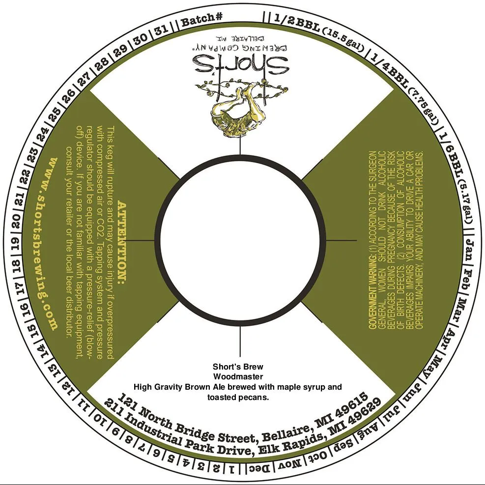 Woodmaster — full label as filed with TTB