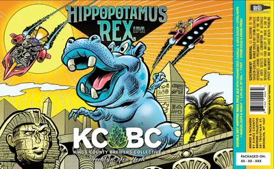 Hippopotamus Rex label