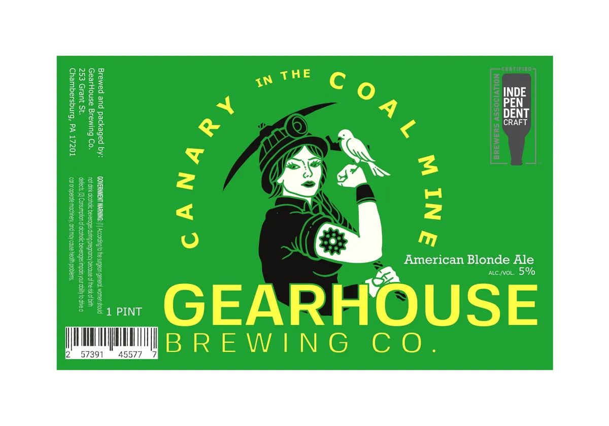 Canary In The Coal Mine — full label as filed with TTB