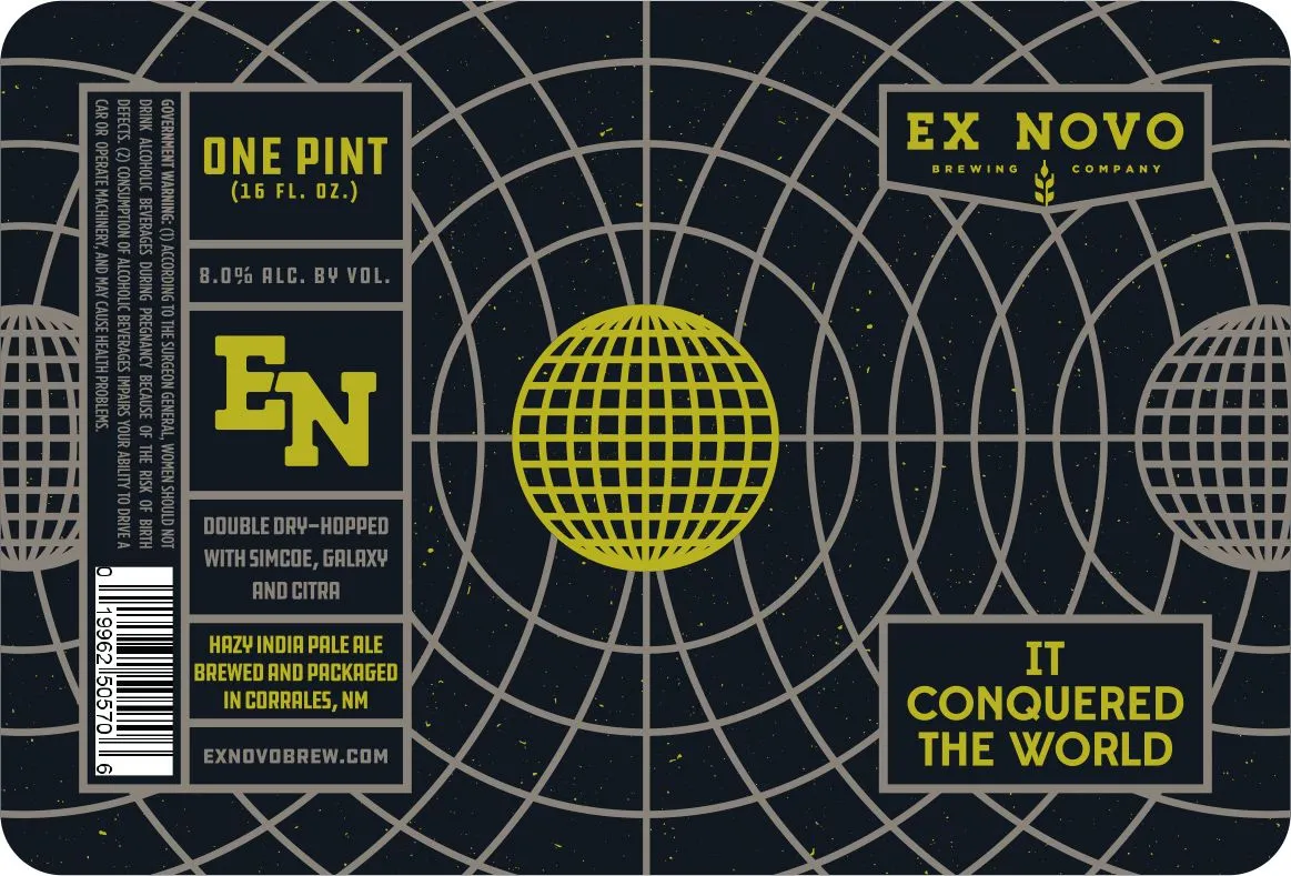 It Conquered The World — full label as filed with TTB