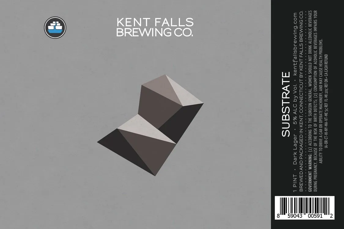 Substrate label art — KENT FALLS BREWING CO.