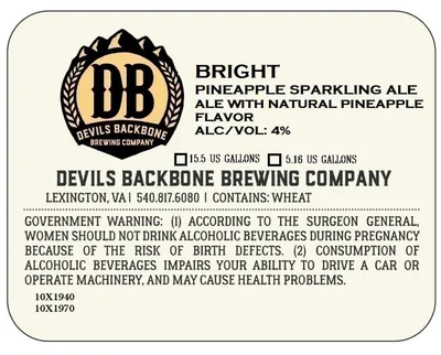 Bright Pineapple label