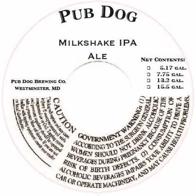 Milkshake IPA label