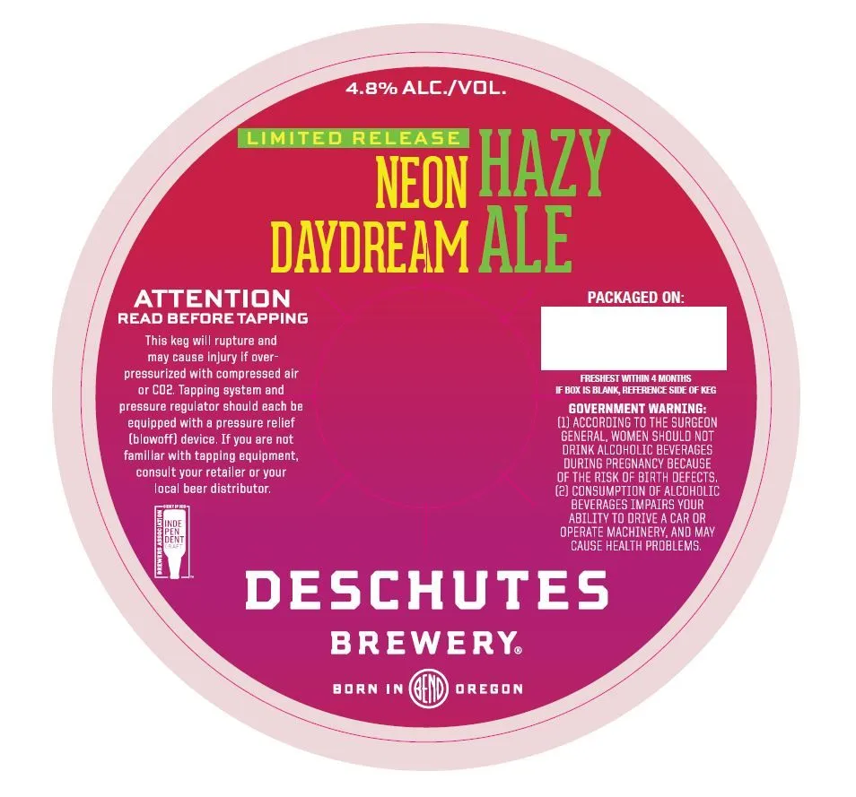 Neon Daydream — full label as filed with TTB