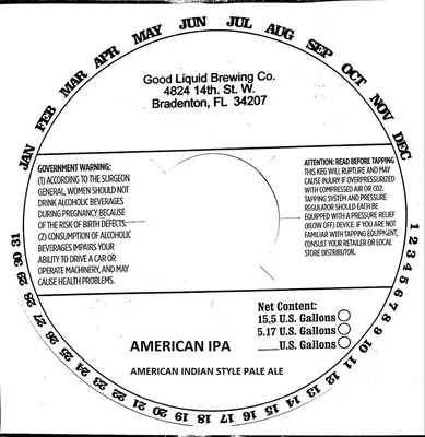 American IPA label