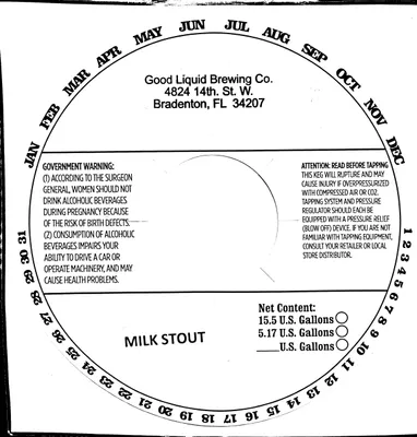 Milk Stout label
