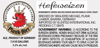 Hefeweizen label