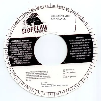 Mexican Style Lager label