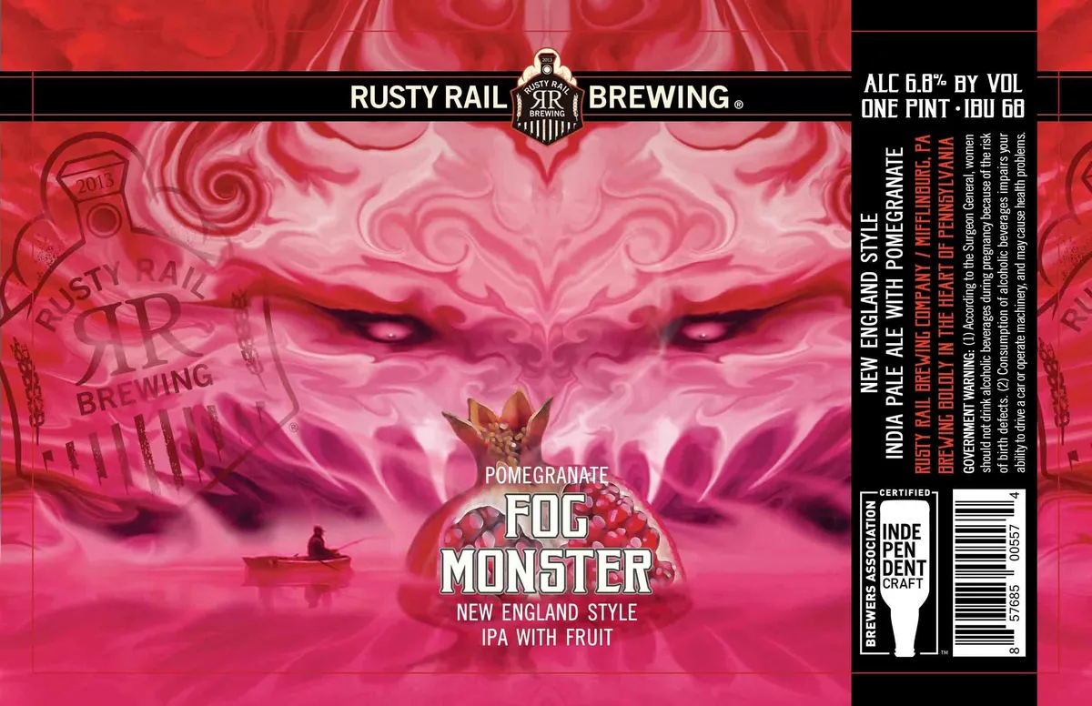 Pomegranate Fog Monster — full label as filed with TTB