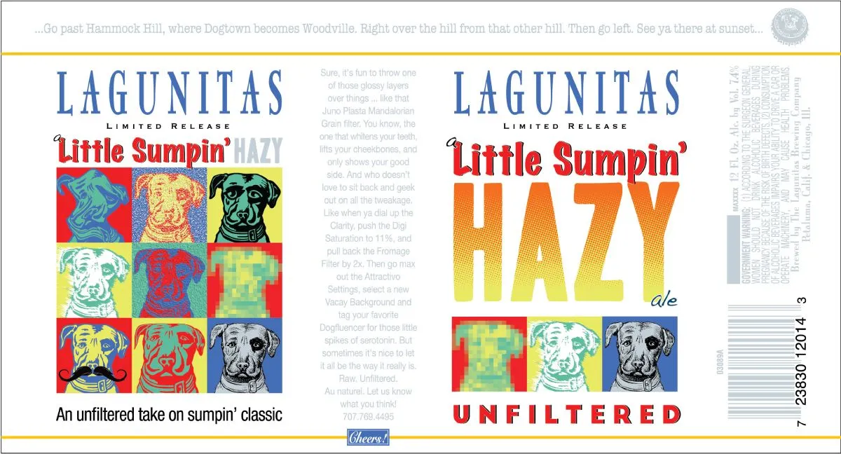 A Little Sumpin' Hazy — full label as filed with TTB