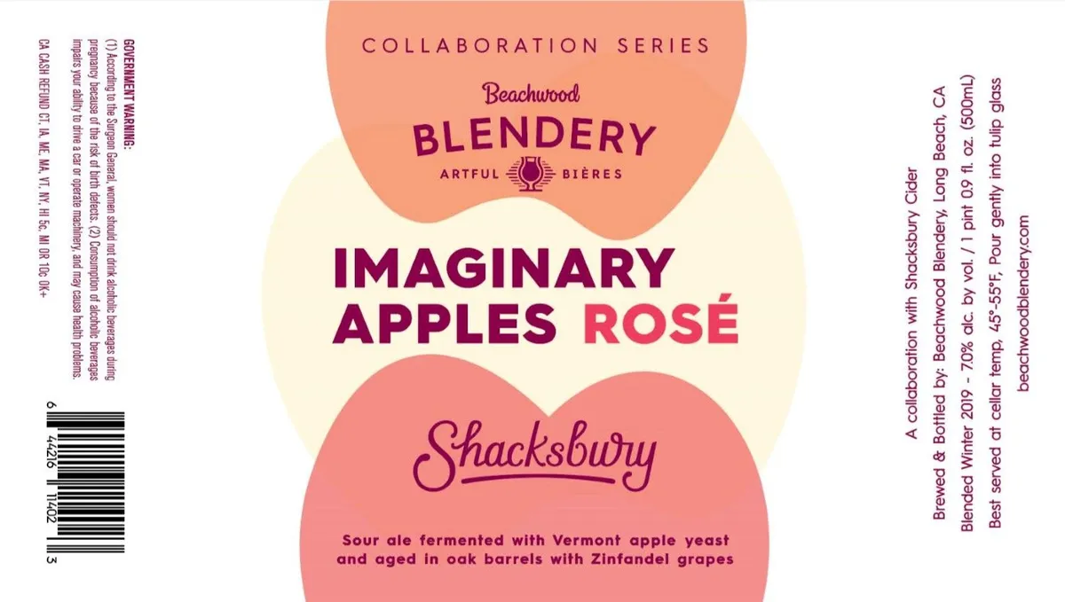 Imaginary Apples Rosé — full label as filed with TTB