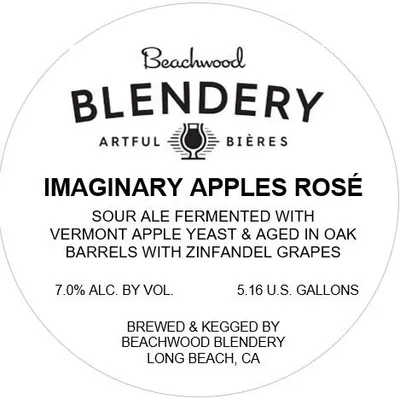 Imaginary Apples Rosé label