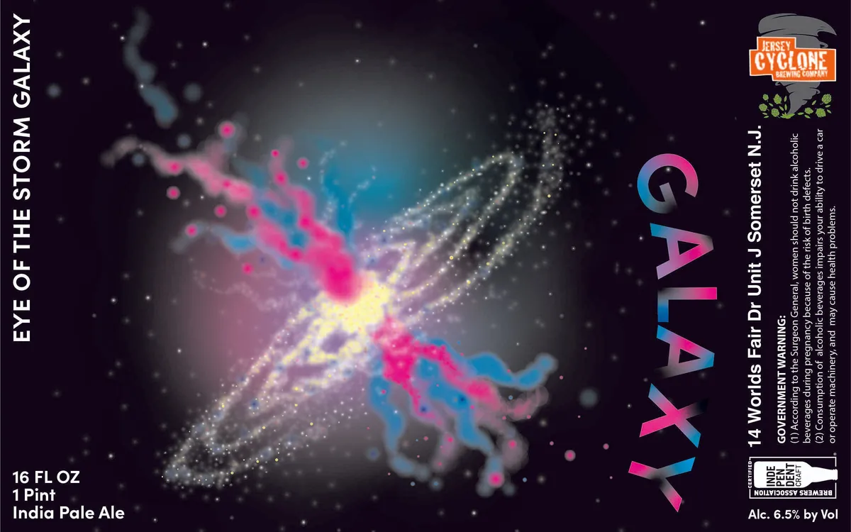 Eye of the Storm Galaxy — full label as filed with TTB