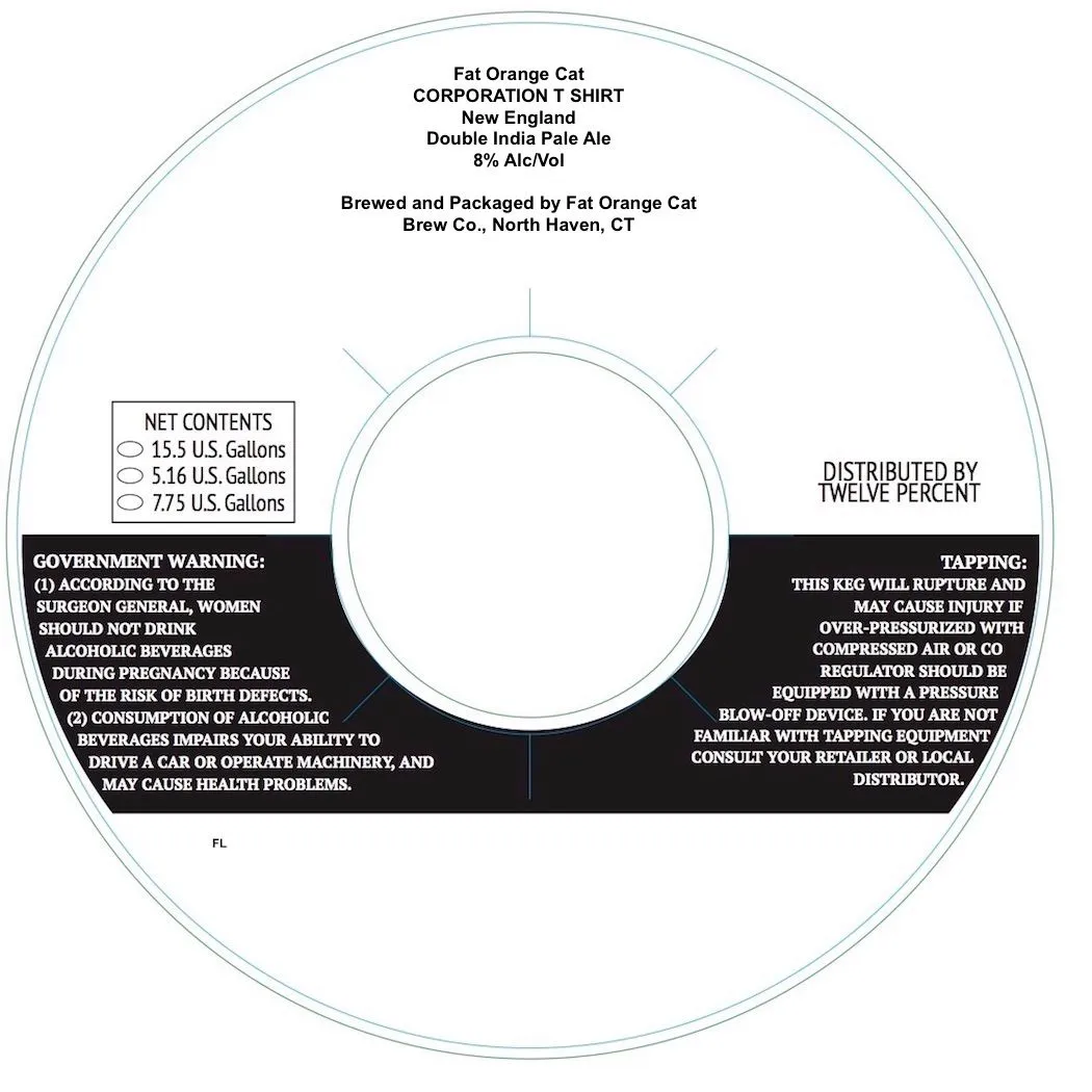 Corporation T Shirt — full label as filed with TTB
