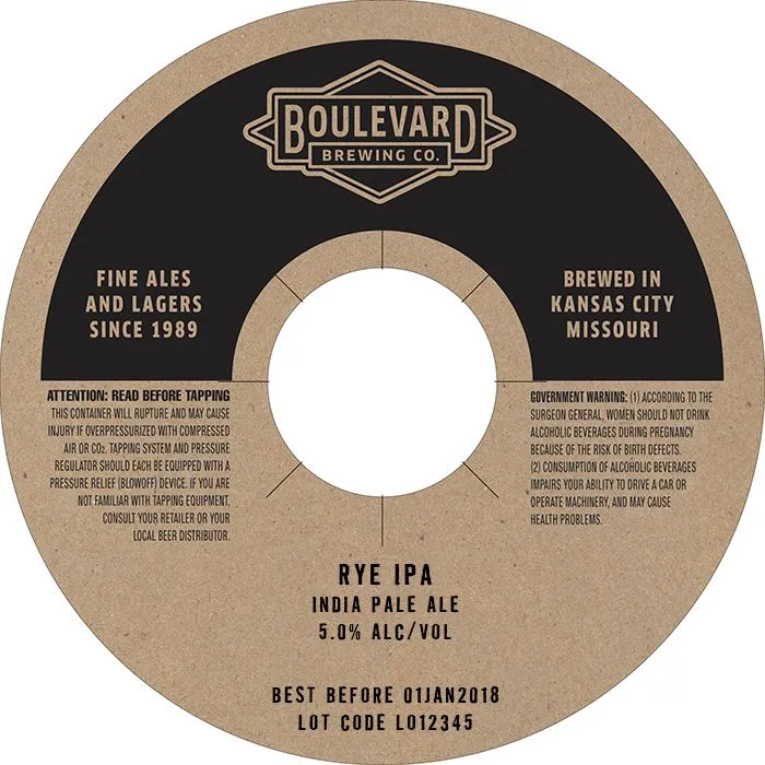 Rye IPA — full label as filed with TTB