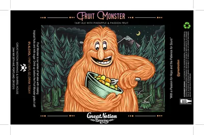 Fruit Monster label