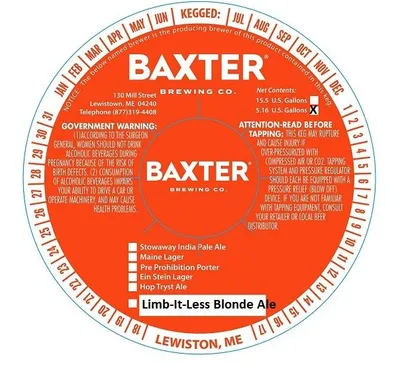Limb-It-Less Blonde Ale label