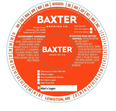 Abe's Lager label