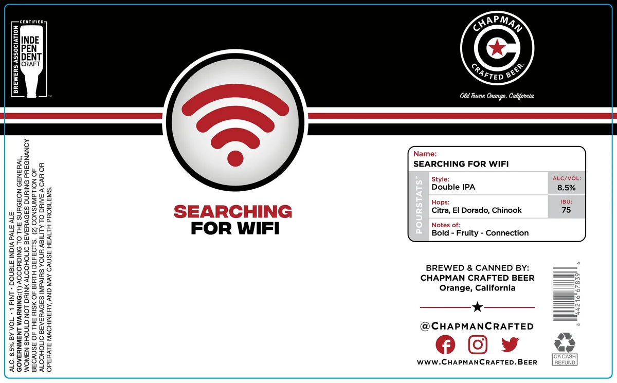 Searching For WiFi label