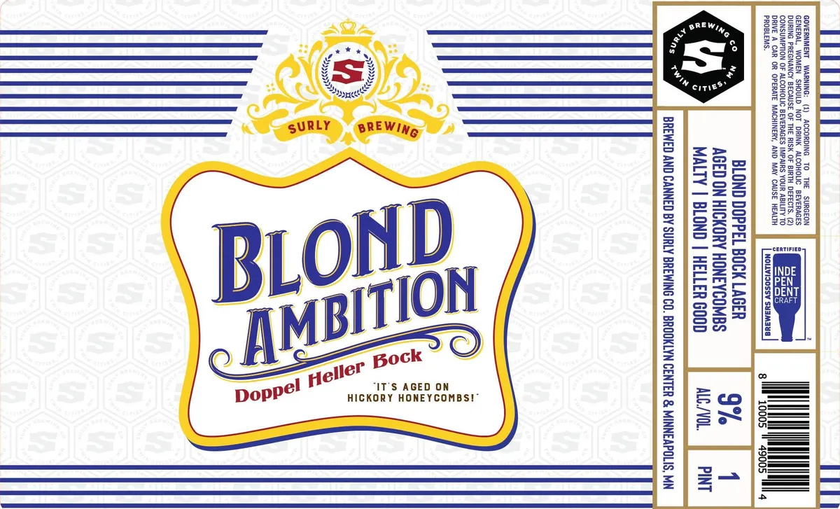 Blond Ambition label art — BLOND AMBITION