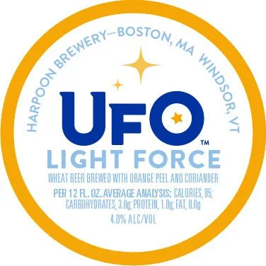 UFO Light Force — full label as filed with TTB