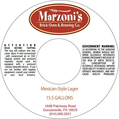 Mexican-Style Lager label