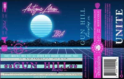 Antigua Moon label