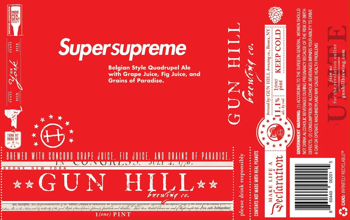 Supersupreme — full label as filed with TTB