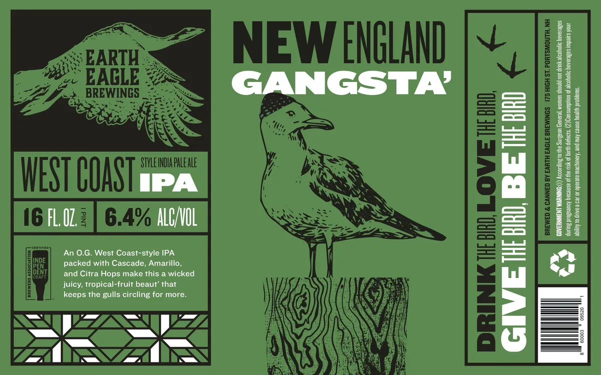 New England Gangsta' — full label as filed with TTB