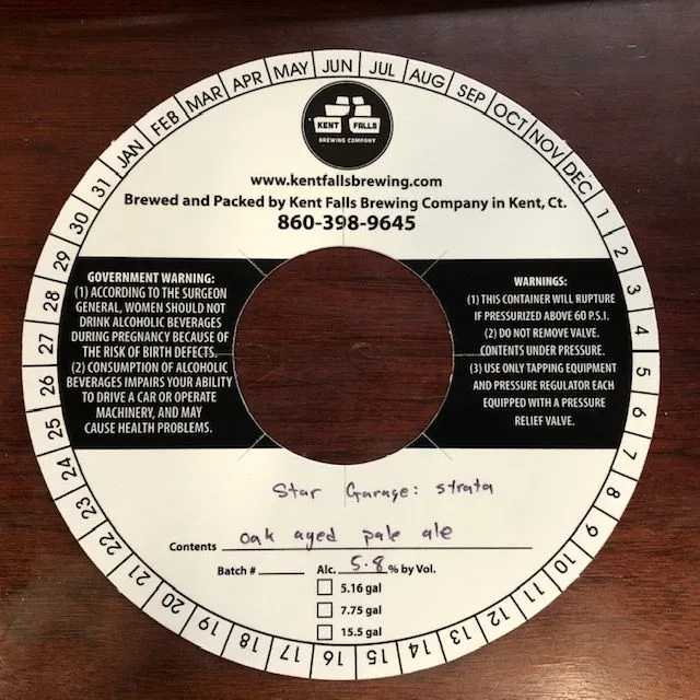 Star Garage — full label as filed with TTB