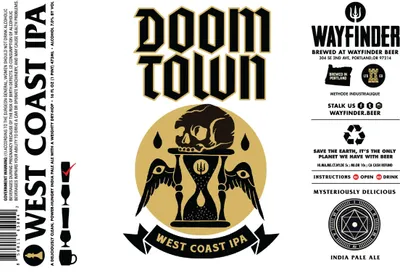 Doom Town label