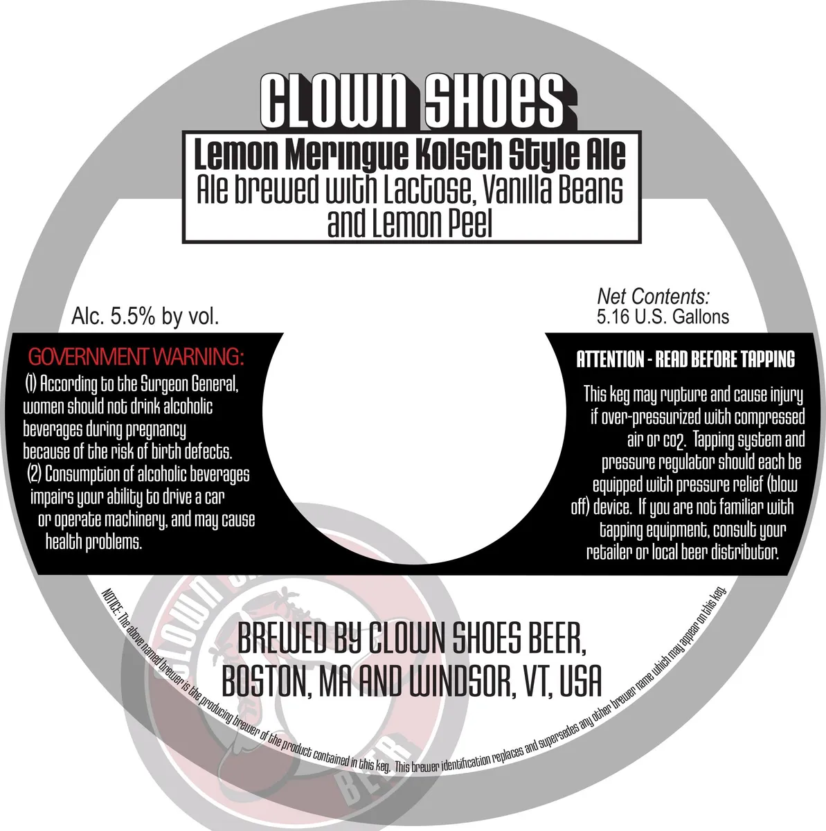 Lemon Meringue — full label as filed with TTB