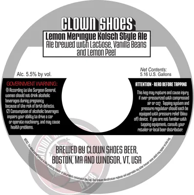 Lemon Meringue label