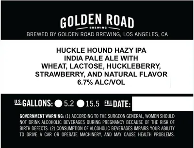 Huckle Hound Hazy label