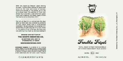 Trouble Tripel label