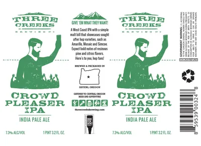Crowd Pleaser IPA label