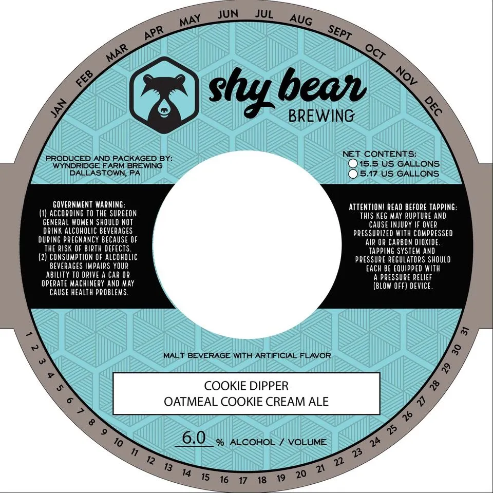 Cookie Dipper — full label as filed with TTB