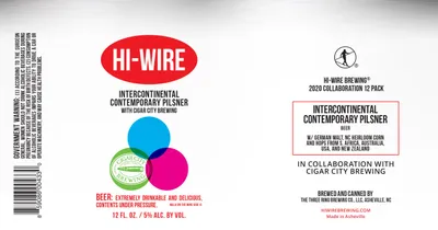 Intercontinental Contemporary Pilsner label